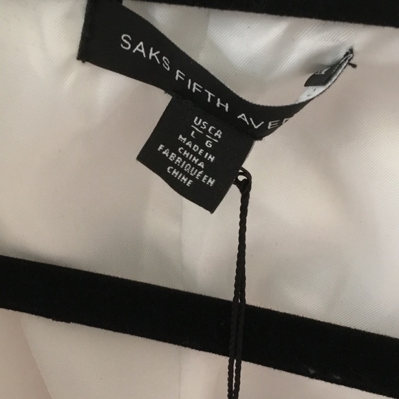 Saks Fifth Avenue White Blazer, NWT, Size Large - Picture 3 of 6